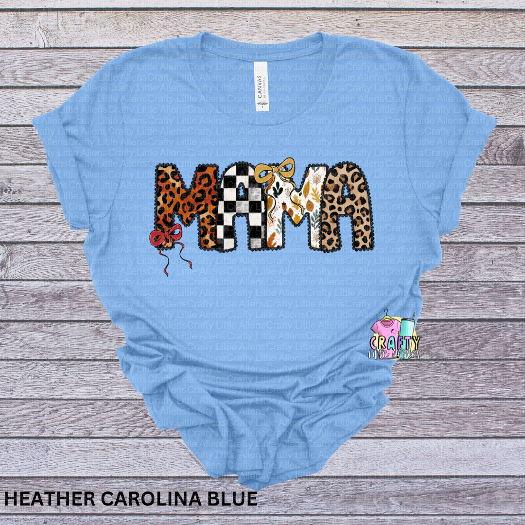 Mama leaves and checkered