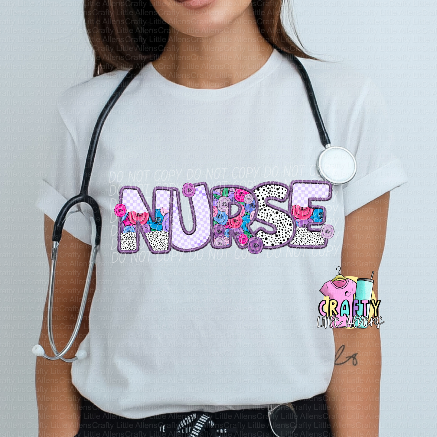 Nurse (purple floral)