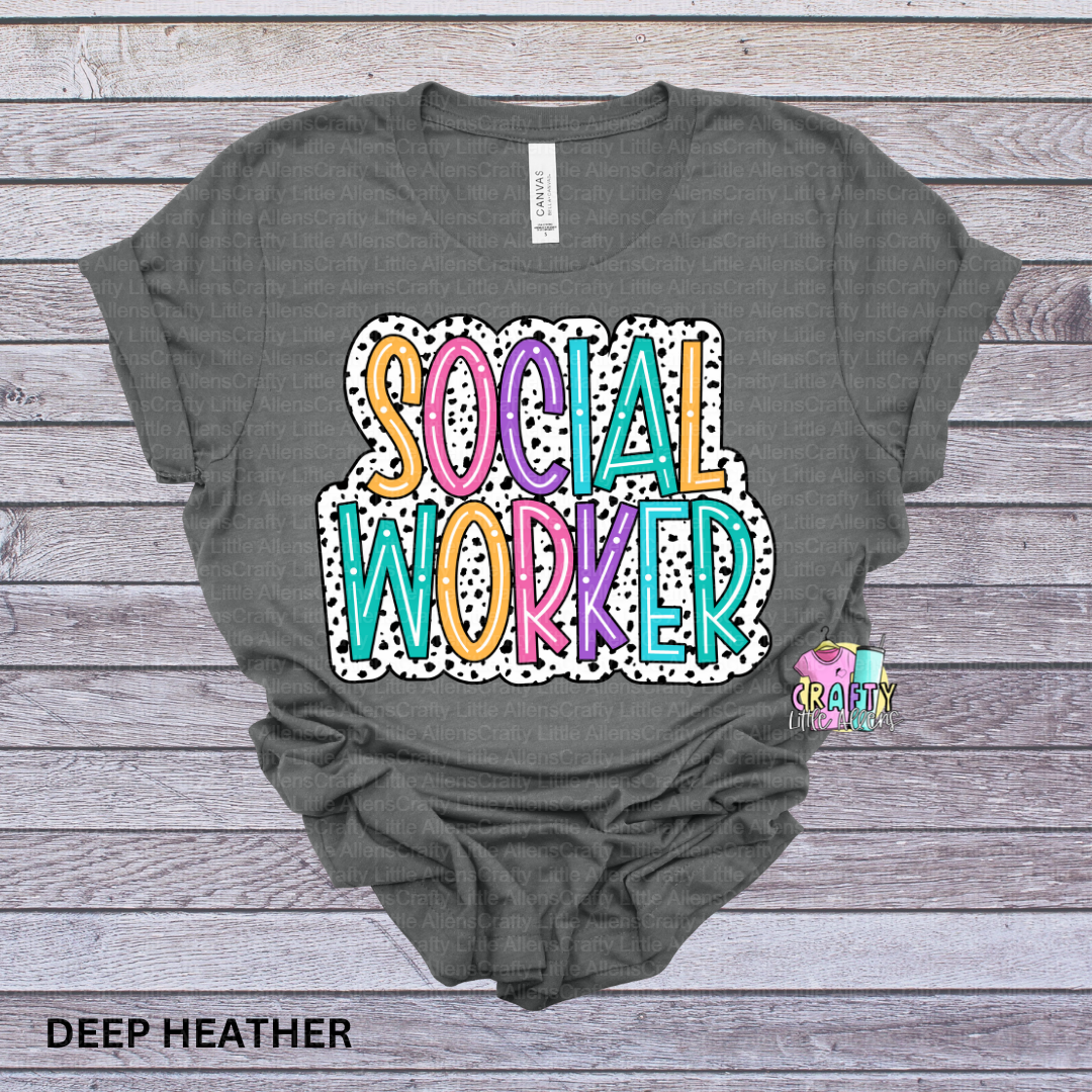 social worker polka dots