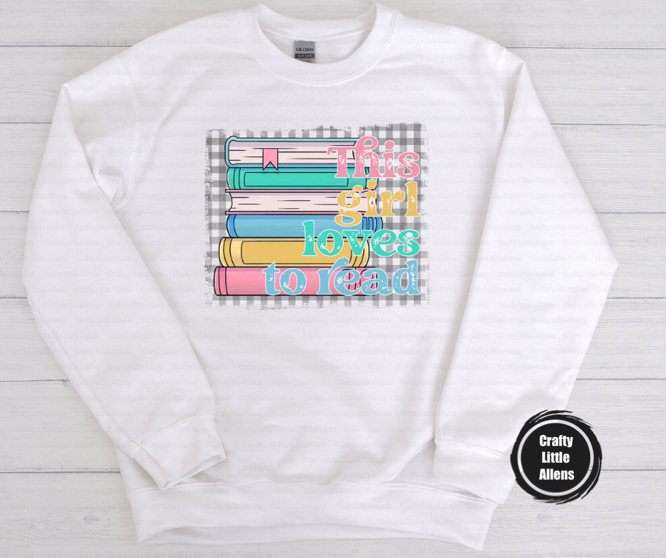 This girl loves to read