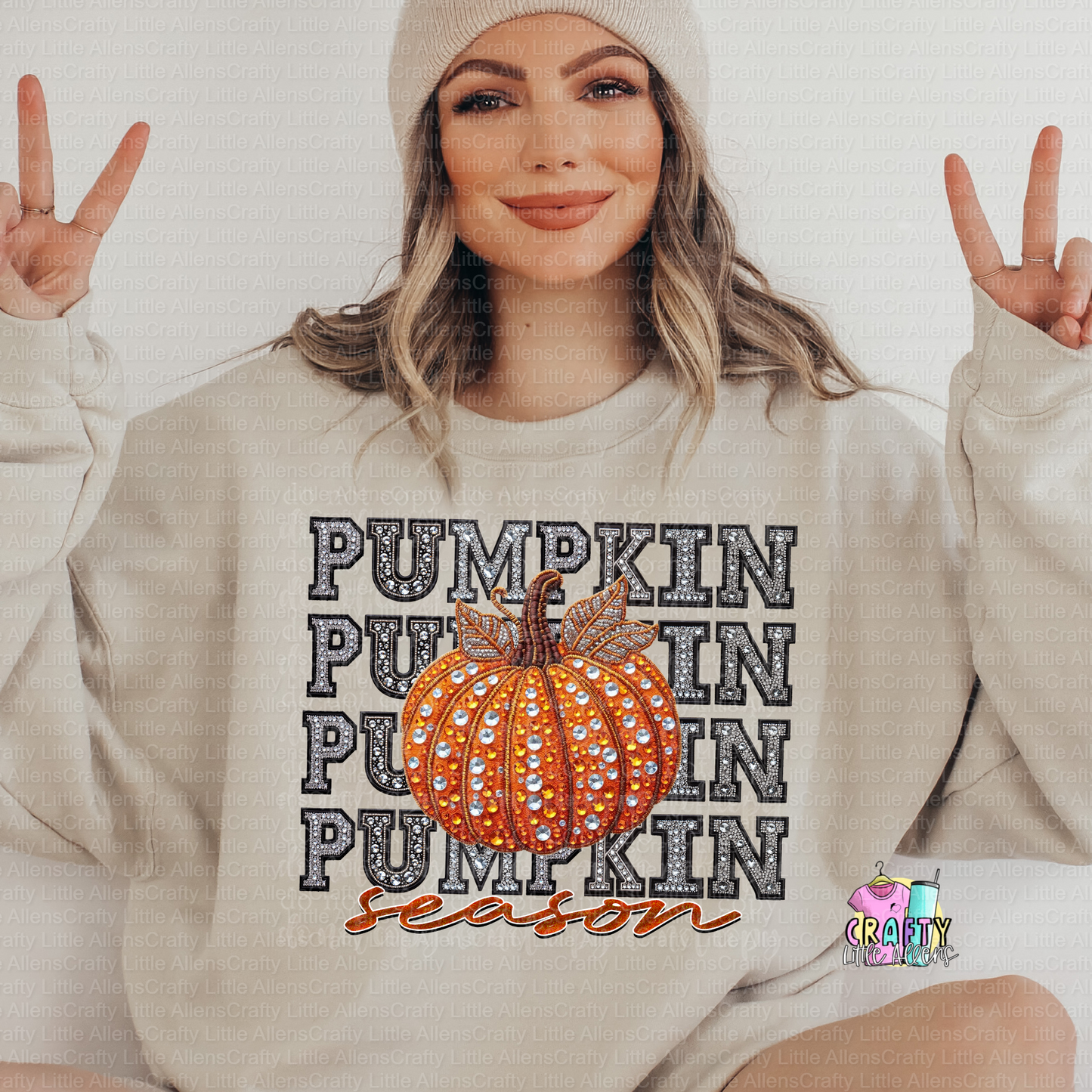 Pumpkin season FAUX bling