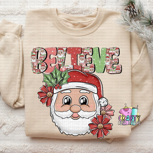 Believe with cute Santa