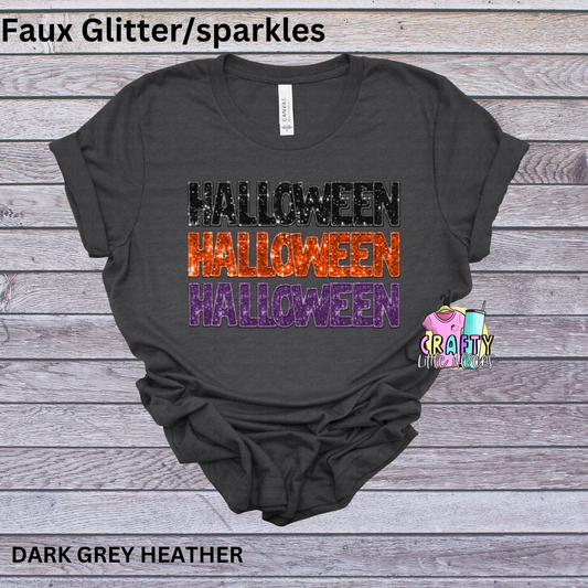 Halloween repeating Faux Glitter /sparkles