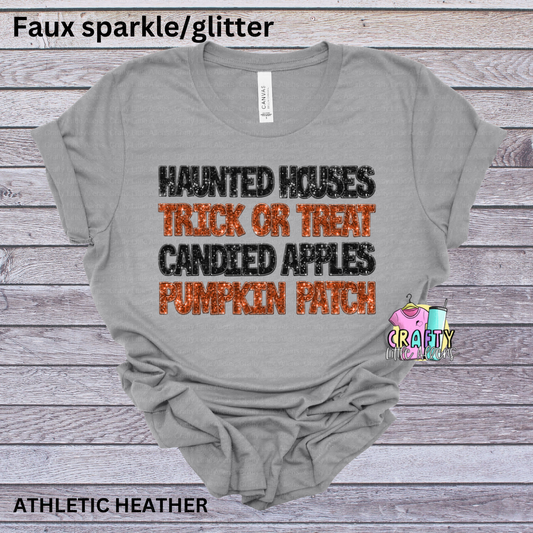 Haunted houses...candied apples mockup