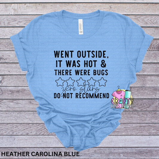 It was hot and there was bugs