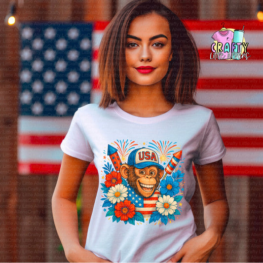 4th of July monkey