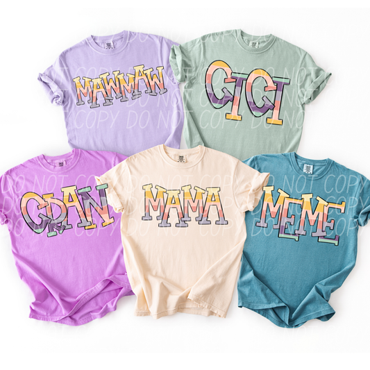 Pastel names