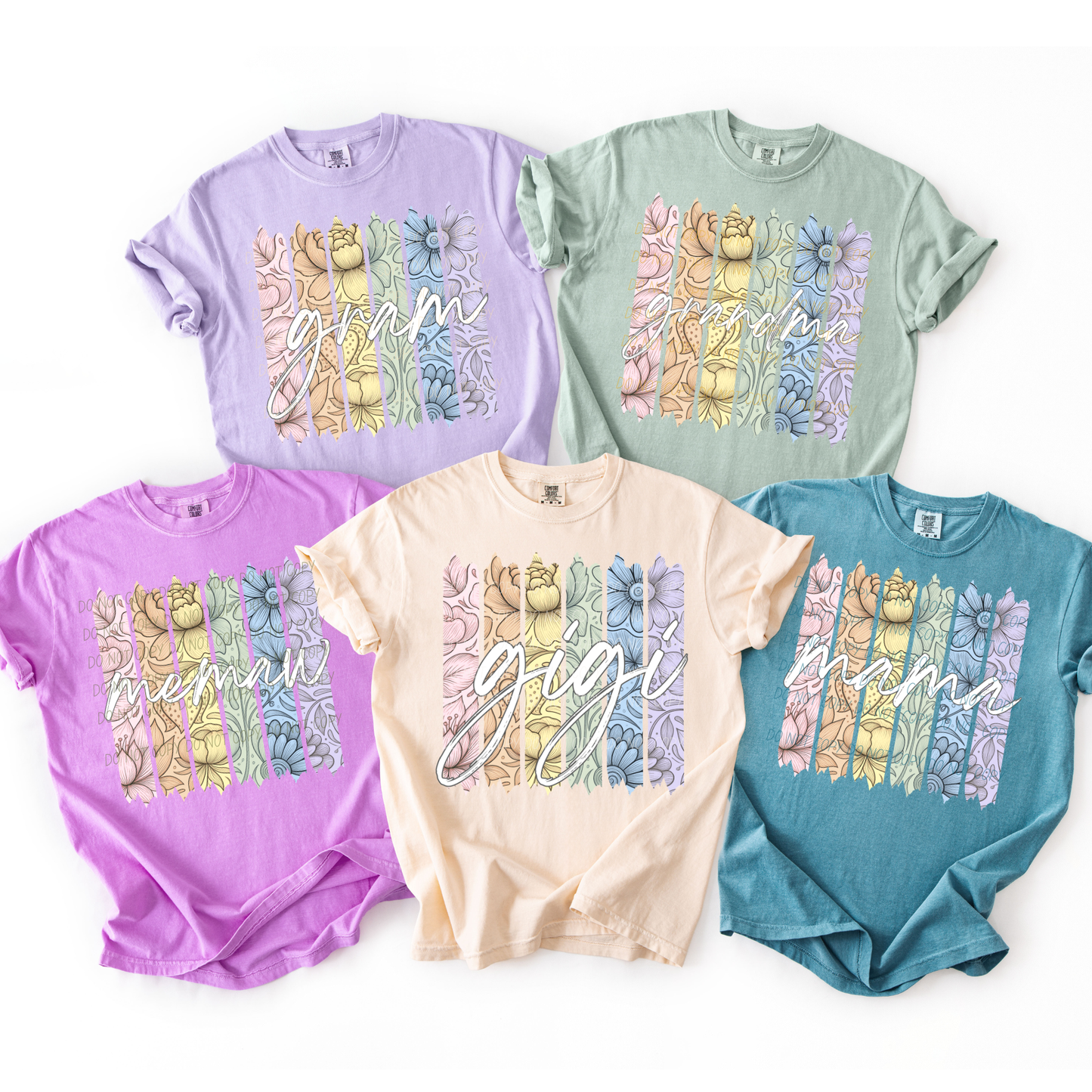 Rainbow floral names