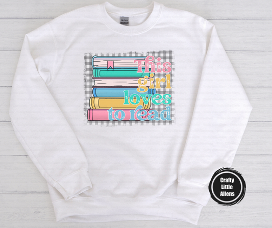 This girl loves to read