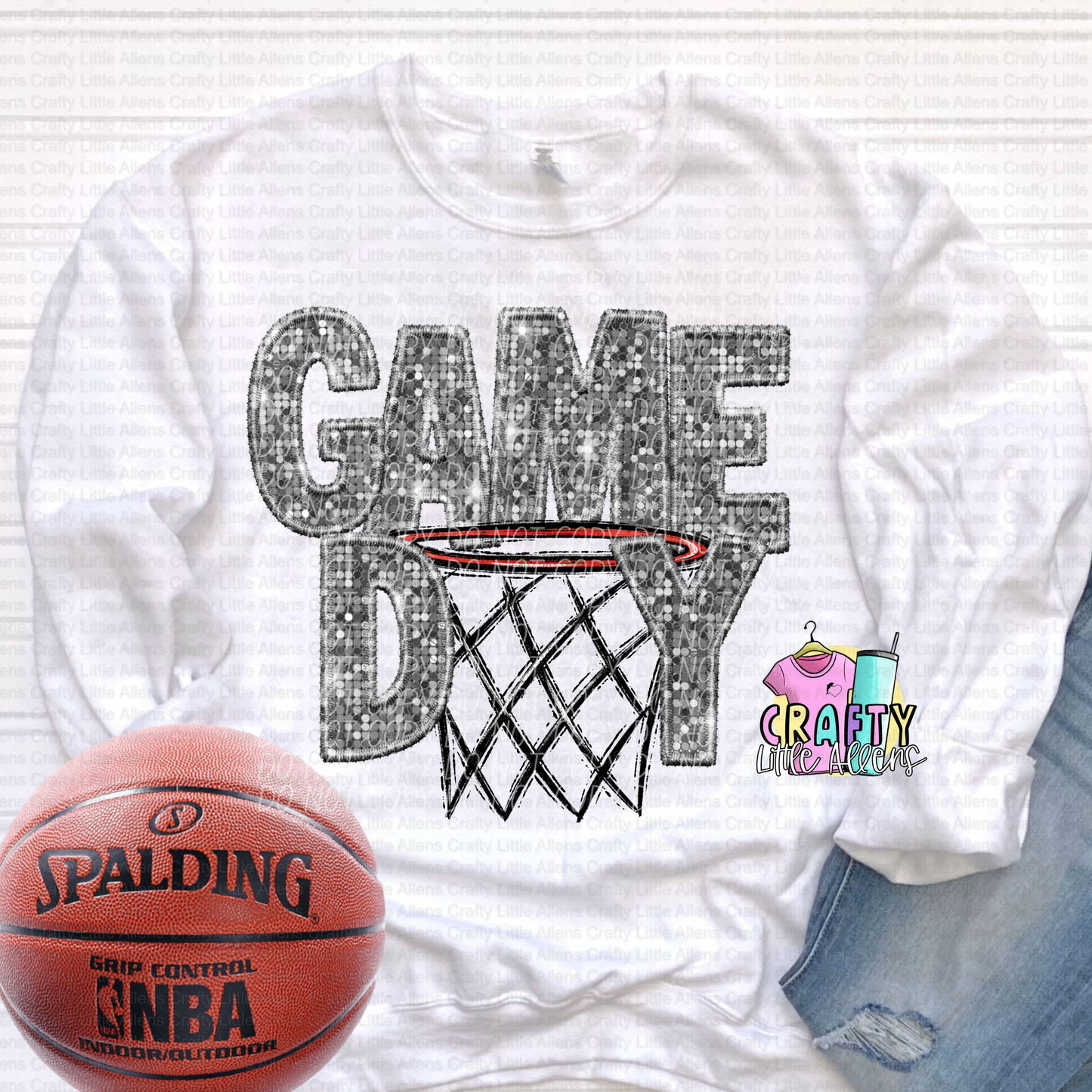 Game day silver- Basketball net