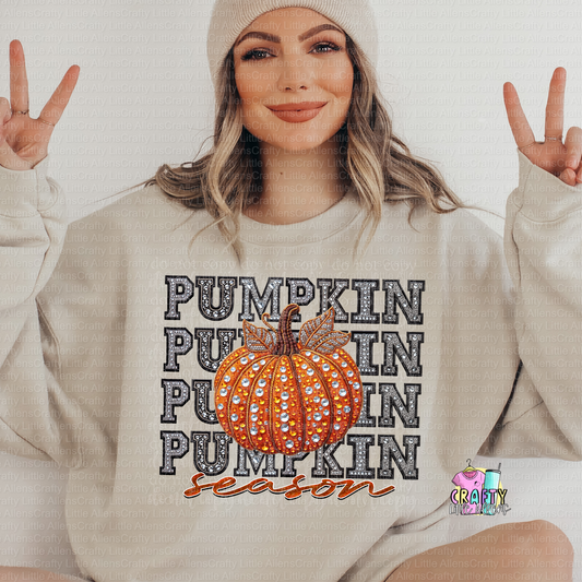 Pumpkin season FAUX bling