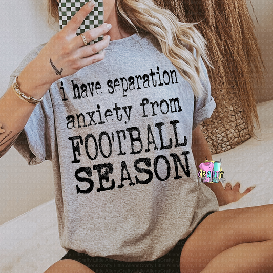 Separation anxiety from football season