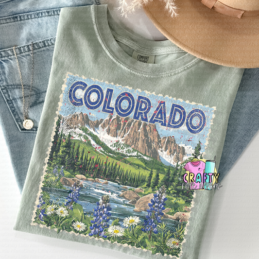 Vintage Colorado stamp