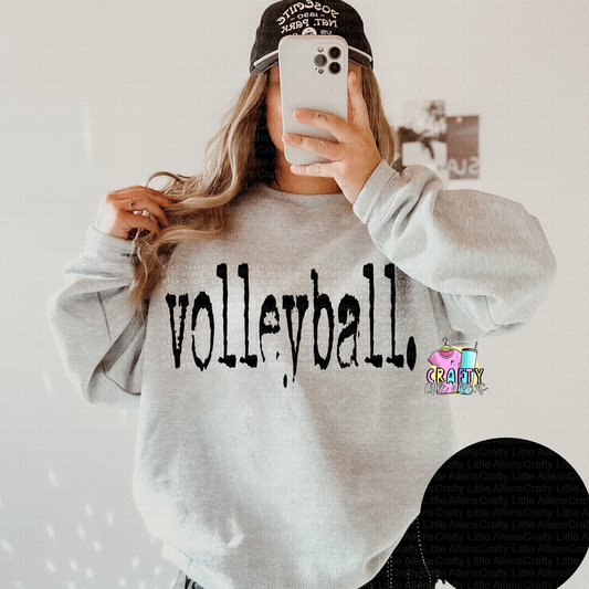 Volleyball typography